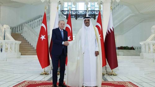 Cumhurbaşkanı Erdoğan, Katar Emiri Al Sani ile görüştü