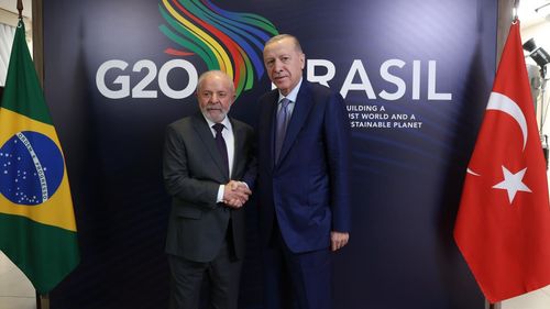 Başkan Erdoğan, Brezilya Devlet Başkanı Lula da Silva ile görüştü