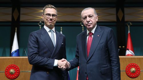 Başkan Erdoğan, Finlandiya Cumhurbaşkanı Stubb ile görüştü