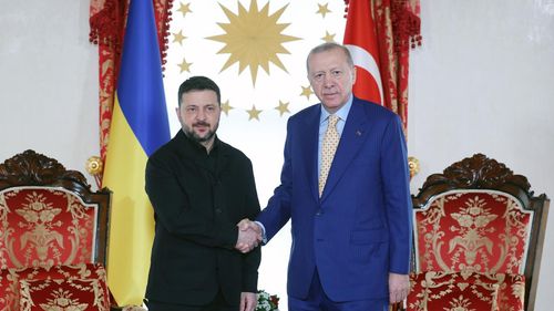Başkan Erdoğan ile Zelenskiy İstanbul'da görüştü