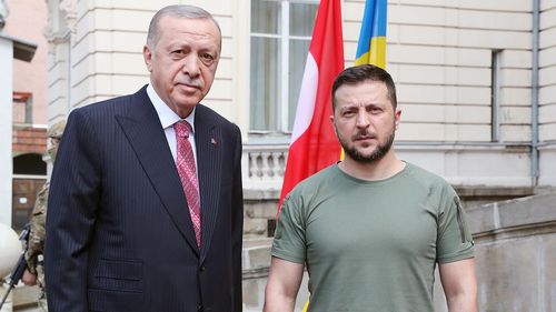 Cumhurbaşkanı Erdoğan, Zelenskiy ile görüştü