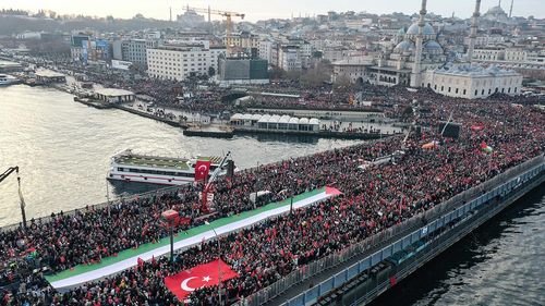 Milli İrade Platformu’ndan 1 Ocak’ta Galata Köprüsü’nde Gazze’ye destek çağrısı