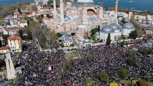On binler bu akşam Gazze için Ayasofya’ya yürüyecek