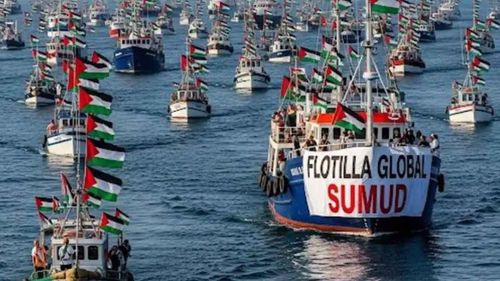 Küresel Sumud Filosu, yaklaşık iki hafta içinde Gazze'ye ulaşmayı hedefliyor