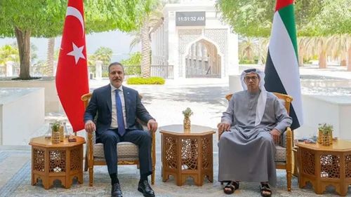 Dışişleri Bakanı Fidan, BAE Devlet Başkanı Al Nahyan tarafından kabul edildi