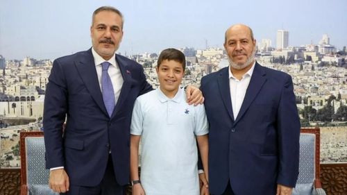 Dışişleri Bakanı Fidan'dan Hamas Siyasi Büro Üyesi Halil el-Hayye'ye taziye ziyareti
