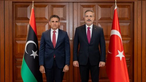 Dışişleri Bakanı Fidan, Libya Silahlı Kuvvetleri Genelkurmay Başkan Vekili en-Nemruş ile görüştü