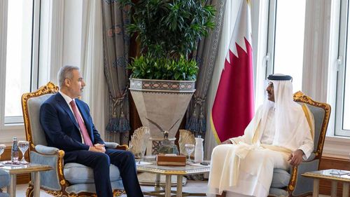Bakan Fidan, Katar Emiri Al Thani tarafından kabul edildi