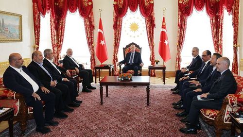 Erdoğan, Hamas lideri Haniye'yi kabul etti