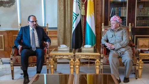 MİT Başkanı Kalın, Erbil’de KDP lideri Barzani ile görüştü