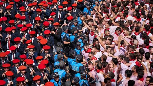 İspanya'daki San Fermin Festivali'nde 1 milyon kişi Filistin için özgürlük istedi