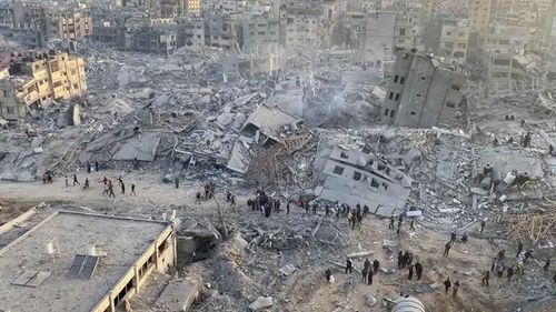 Soykırımcı İsrail'in Gazze'ye düzenlediği saldırılarda 73 bin 74 Filistinli şehit oldu