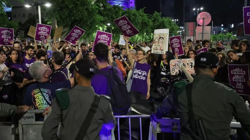 Terör devleti İsrail'de Netanyahu protestosu