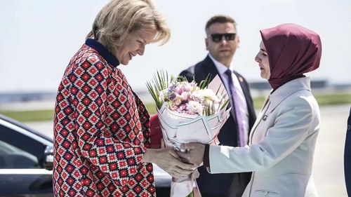 Belçika Kraliçesi Mathilde Türkiye'ye geldi