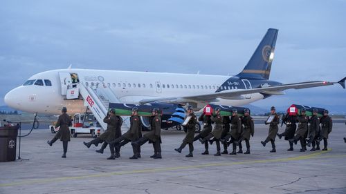 Düşen uçakta hayatını kaybeden Libya askeri heyeti için Ankara’da tören düzenlendi