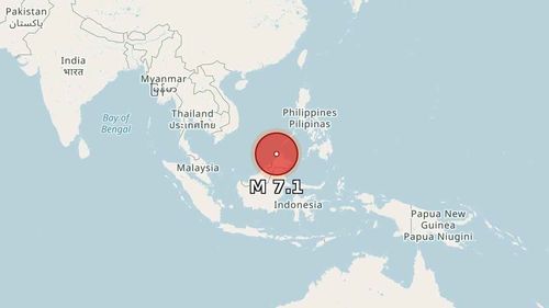 Malezya açıklarında 7,1 büyüklüğünde deprem