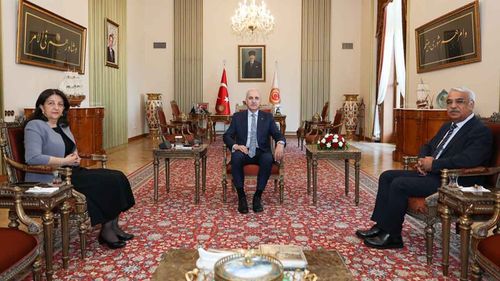 TBMM’de Terörsüz Türkiye süreci görüşüldü: Kurtulmuş, DEM Parti heyetini kabul etti
