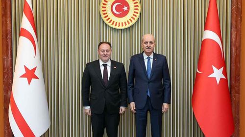 TBMM Başkanı Kurtulmuş, KKTC Meclis Başkanı Öztürkler ile görüştü