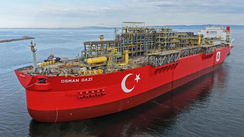 Türkiye’nin ilk yüzer üretim platformu Osman Gazi'nin rotası Karadeniz 
