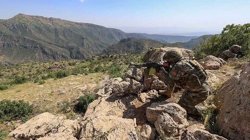 Irak'ın kuzeyinde 8 PKK'lı terörist etkisiz hale getirildi