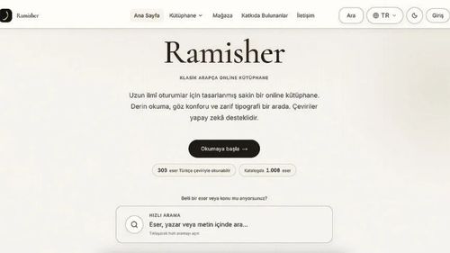 Klasik Arapça eserlerin Türkçe çevirileriyle yer aldığı Ramisher erişime açıldı