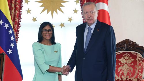 Erdoğan, Venezuela Cumhurbaşkanı Vekili Rodriguez’i kabul etti: Hedef 3 milyar dolarlık ticaret hacmi