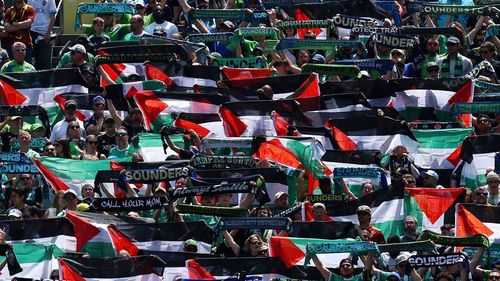 Mağrib Sumud Filosu, sporseverlere Gazze için pankart çağrısı yaptı