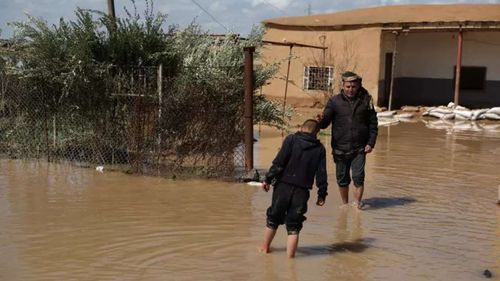 Haseke sular altında kaldı