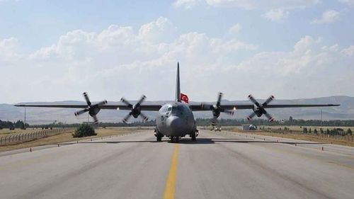 TSK’ya ait C130 kargo uçağı Gürcistan’da düştü