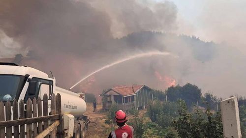 Bursa, Kahramanmaraş ve İzmir'deki yangınlara müdahale sürüyor